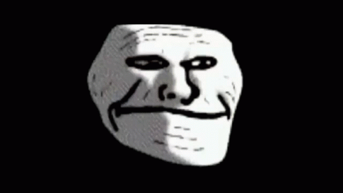 Troll Meme Turning Into Creepy Red Face GIF