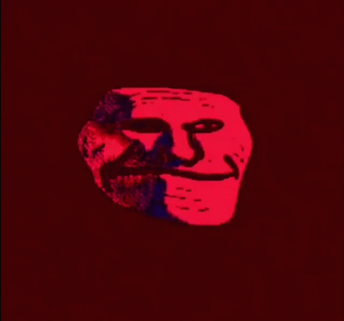 Trollface Creepy Red GIF