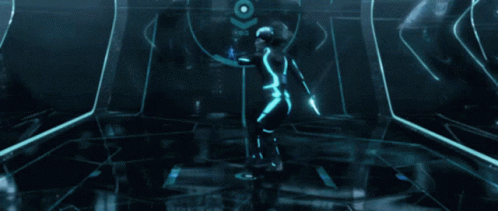 Tron Disc Wars Scene GIF