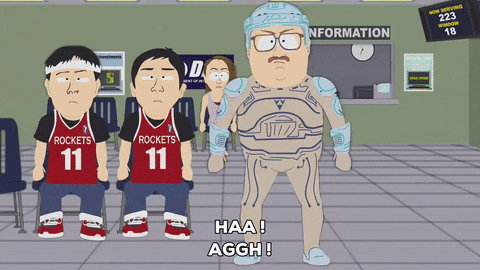 Tron Guy South Park Frisbee GIF