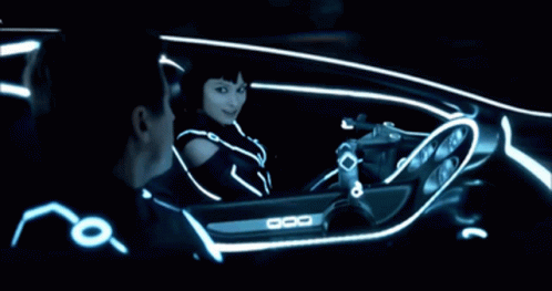 Tron Legacy Quorra Driving GIF