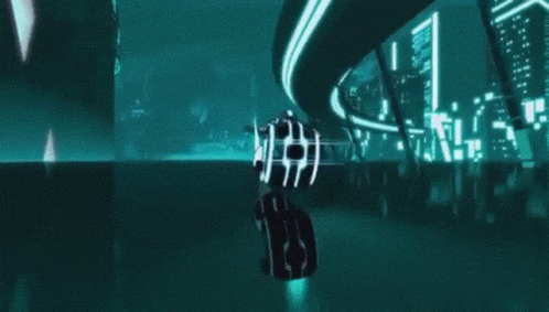 Tron Uprising Light Cycle GIF