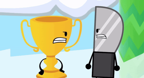 Trophy And Knife Faces GIF