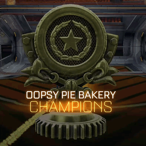 Trophy Saying Oopsy Pie Bakery Champions