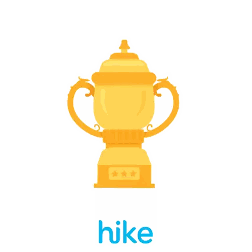 Trophy with Jeetega Bhai Jeetega Hike