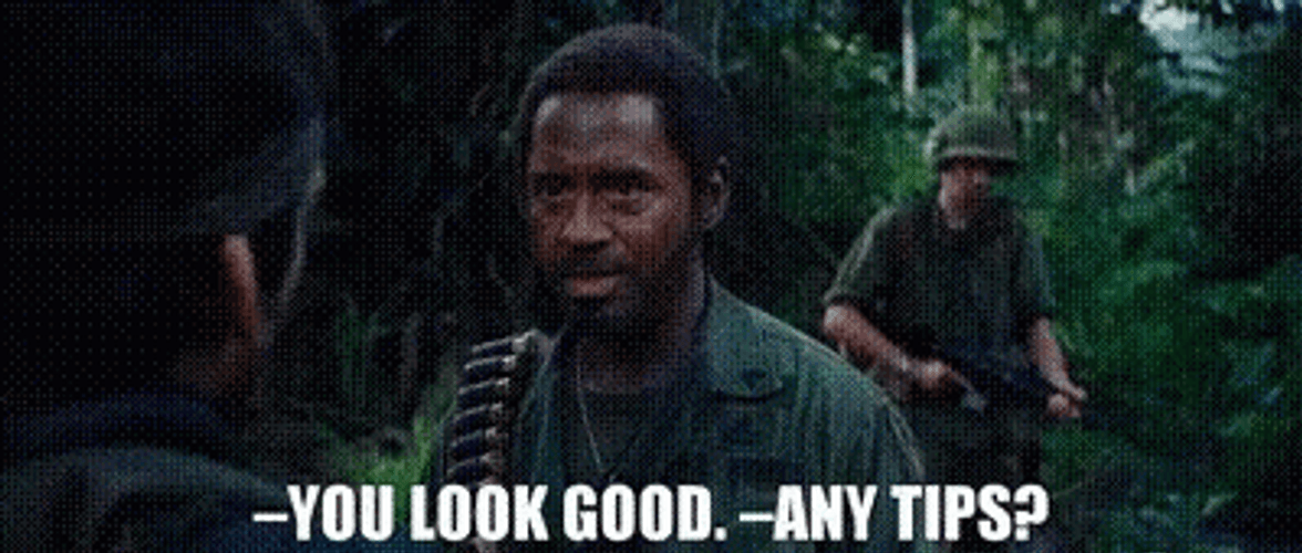 Tropic Thunder Robert Downey Jr You Look Good GIF