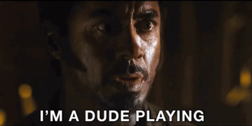 Tropic Thunder Robert I'm A Dude GIF