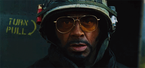 Tropic Thunder Scene Surviving GIF