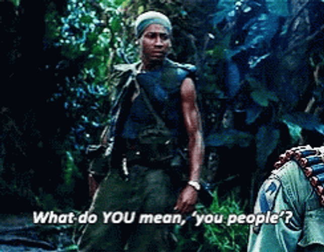 Tropic Thunder What Do You Mean You People GIF