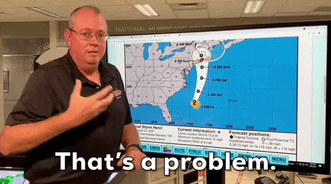 Tropical Storm Forecaster Presenting GIF