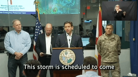 Tropical Storm Government Briefing GIF