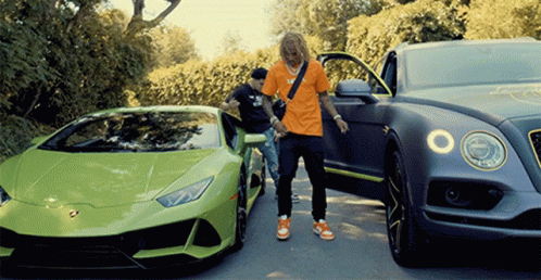 Tropico Bouncing Beside Bentley Cars GIF