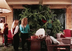 Troubled Clark Griswold Christmas Lights GIF