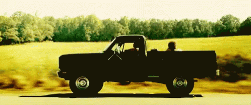 Travelling Pick Up Truck Bouncing Passenger GIF