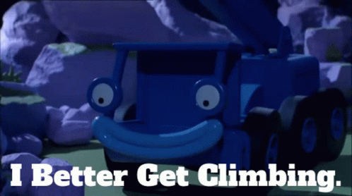 Truck Along The Mountain Climbers GIF