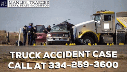 Truck Crash Accident Case Call Here GIF