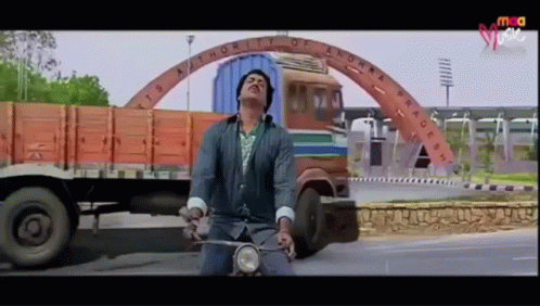 Truck Crash Super Power Bollywood GIF