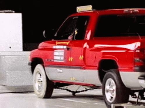 Truck Crash Too Much Impact GIF