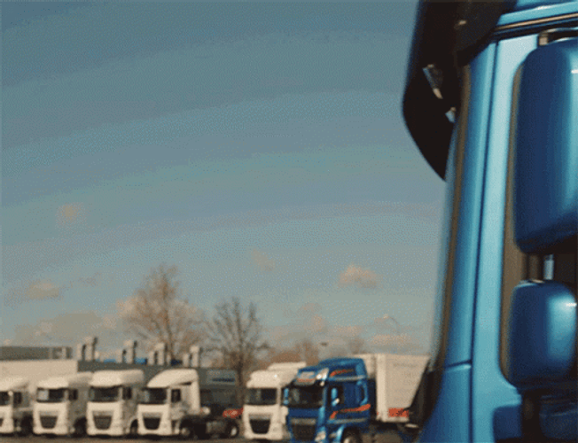 Truck Drive Thumbs Up Drive By GIF