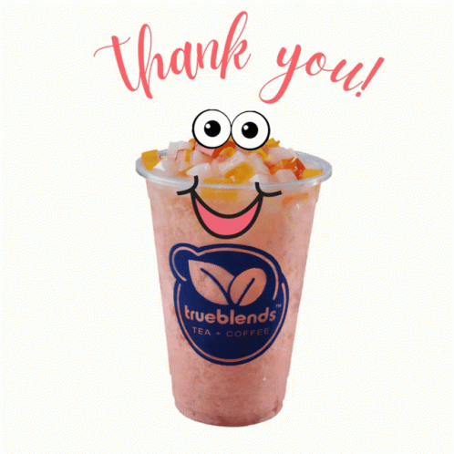 True Blends Thank You Clipart Cup GIF