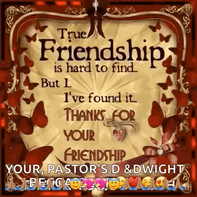 True Friendship Hard To Find Pastor D & Dwight GIF