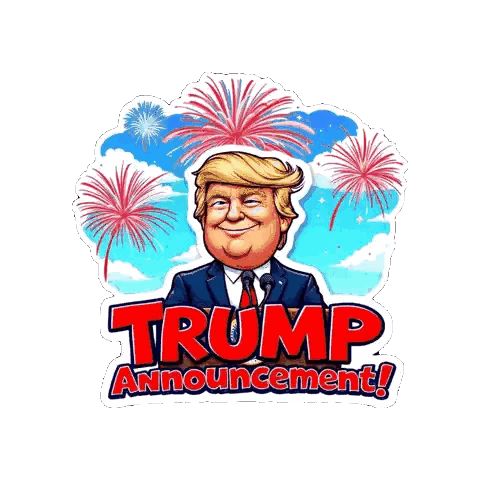 Trump Announcement With Fireworks