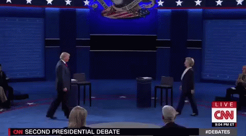 Trump Clinton Presidential Debate GIF
