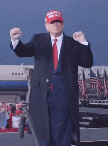 Trump Dance On Airport GIF