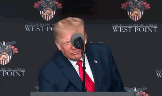 Trump Drinking Water GIF