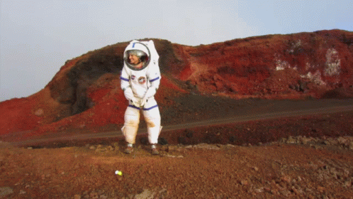 Trump Golf Astronaut Playing Golf GIF
