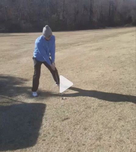 Trump Golf Boy Swing Hit Ball GIF