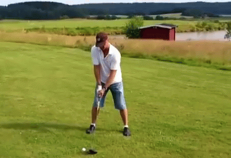 Trump Golf Guy Perfect Golf Swing GIF