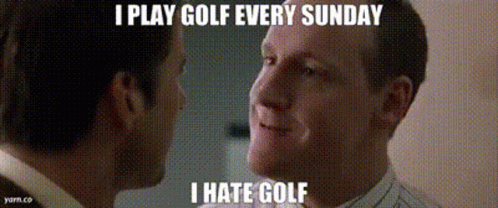 Trump Golf I Hate Golf GIF