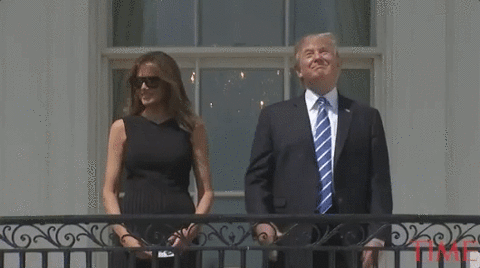 Trump Hilarious Gesture GIF
