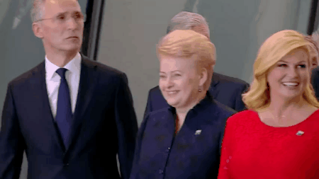 Trump With Montenegro's Prime Minister GIF