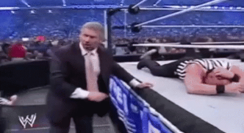 Trump Wwe Pushed Down Vince Mcmahon GIF