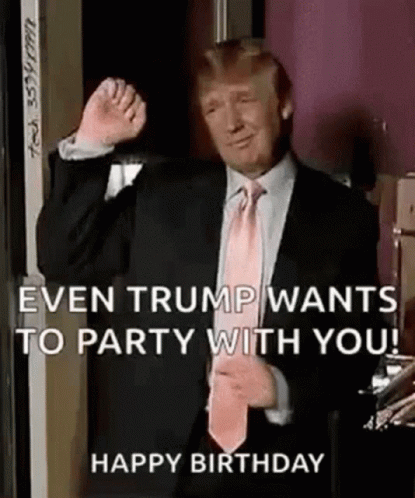 Trumps Birthday Party Dancing GIF
