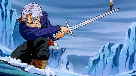 Trunks Dragon Ball Sword Explosion GIF