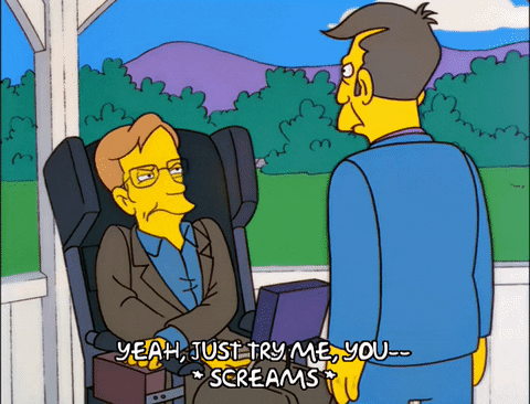 Try Me The Simpsons Stephen Hawking Principal Skinner GIF