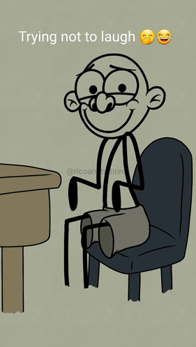 Trying Not To Laugh Cartoon