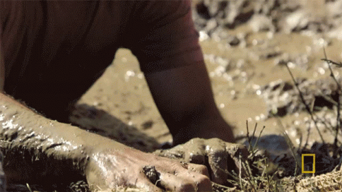 Trying So Hard To Escape Quicksand GIF