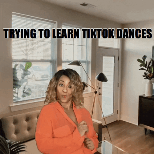 Trying to learn Tiktok dances gif.