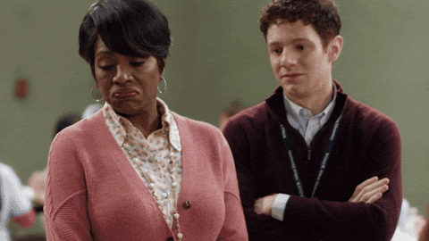 Tsk Tsk Abbott Elementary Cast GIF