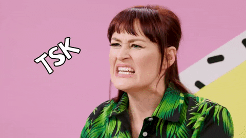 Tsk Tsk Disappointed Grace Helbig GIF