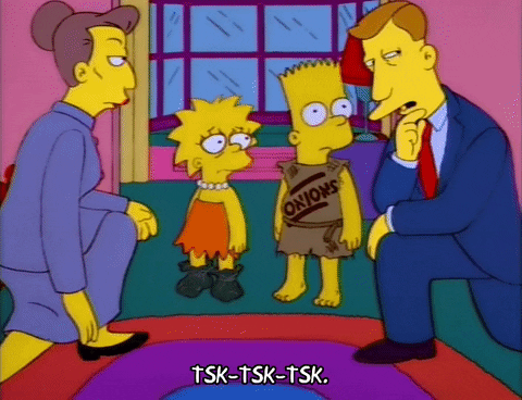 Tsk Tsk What Did You Do Bart Simpson GIF
