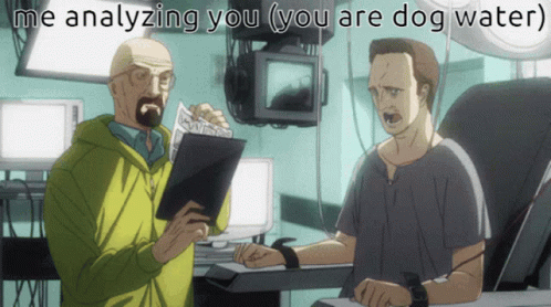 Tsukimichi Monster Analysis Walter White Meme GIF