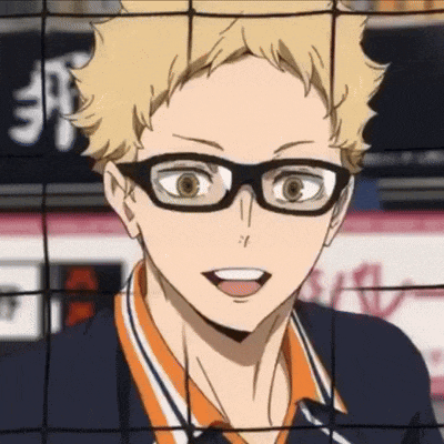 Tsukki Smiling Dumpster Battle Tsukki Smiling At Kuroo Gif GIF
