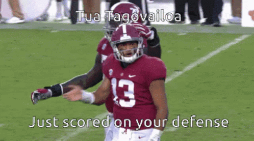 Tua Tagovailoa Just Score On Your Defense GIF