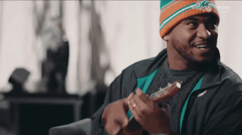 Tua Tagovailoa Playing Ukulele GIF