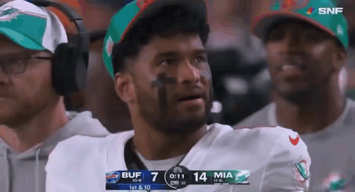 Tua Tagovailoa Shocked Face GIF